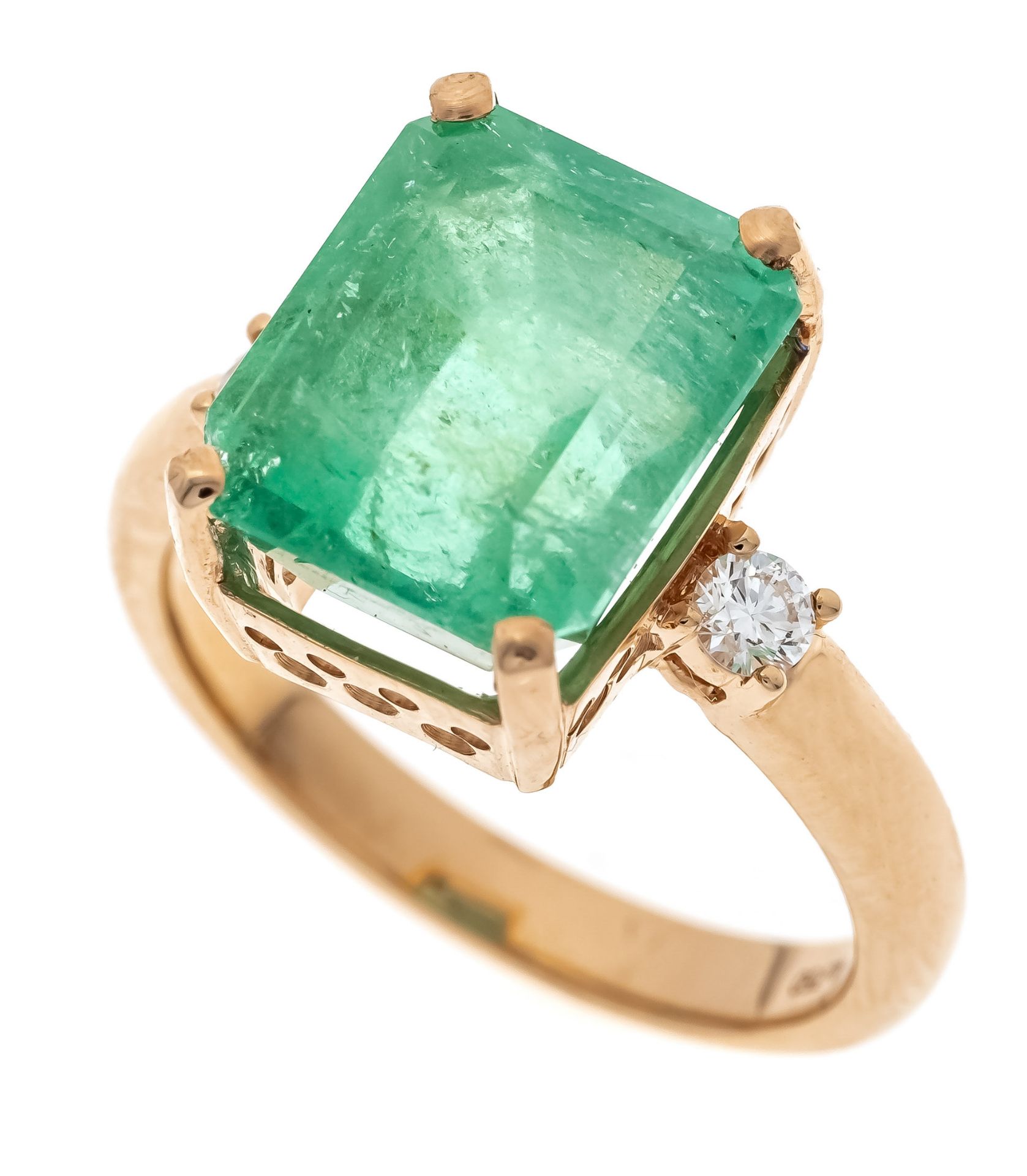 Smaragd-Brillant-Ring RG 750/0