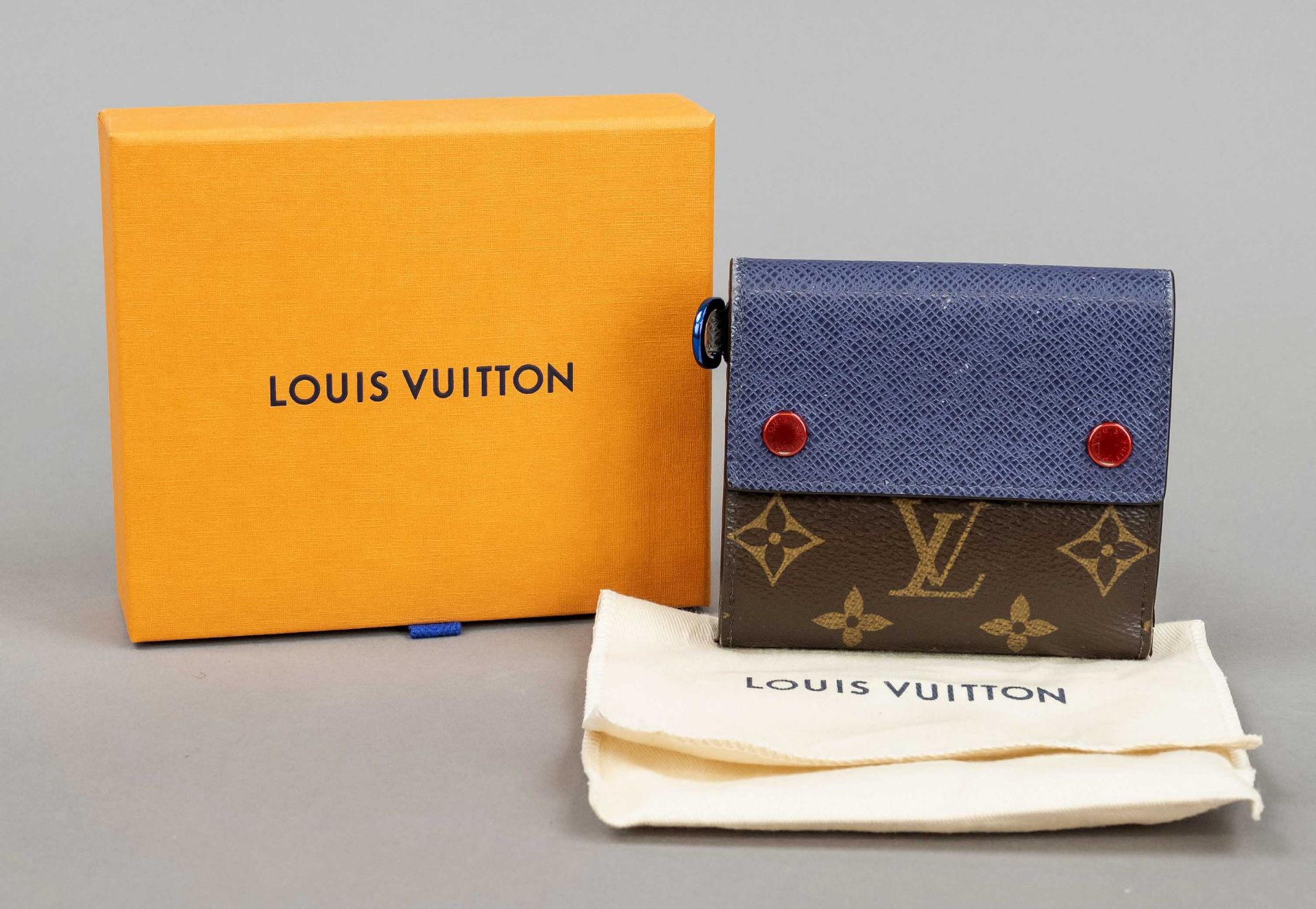 Louis Vuitton, Vintage Monogram Canvas Wallet, rubberized cotton canvas in classic logo print design