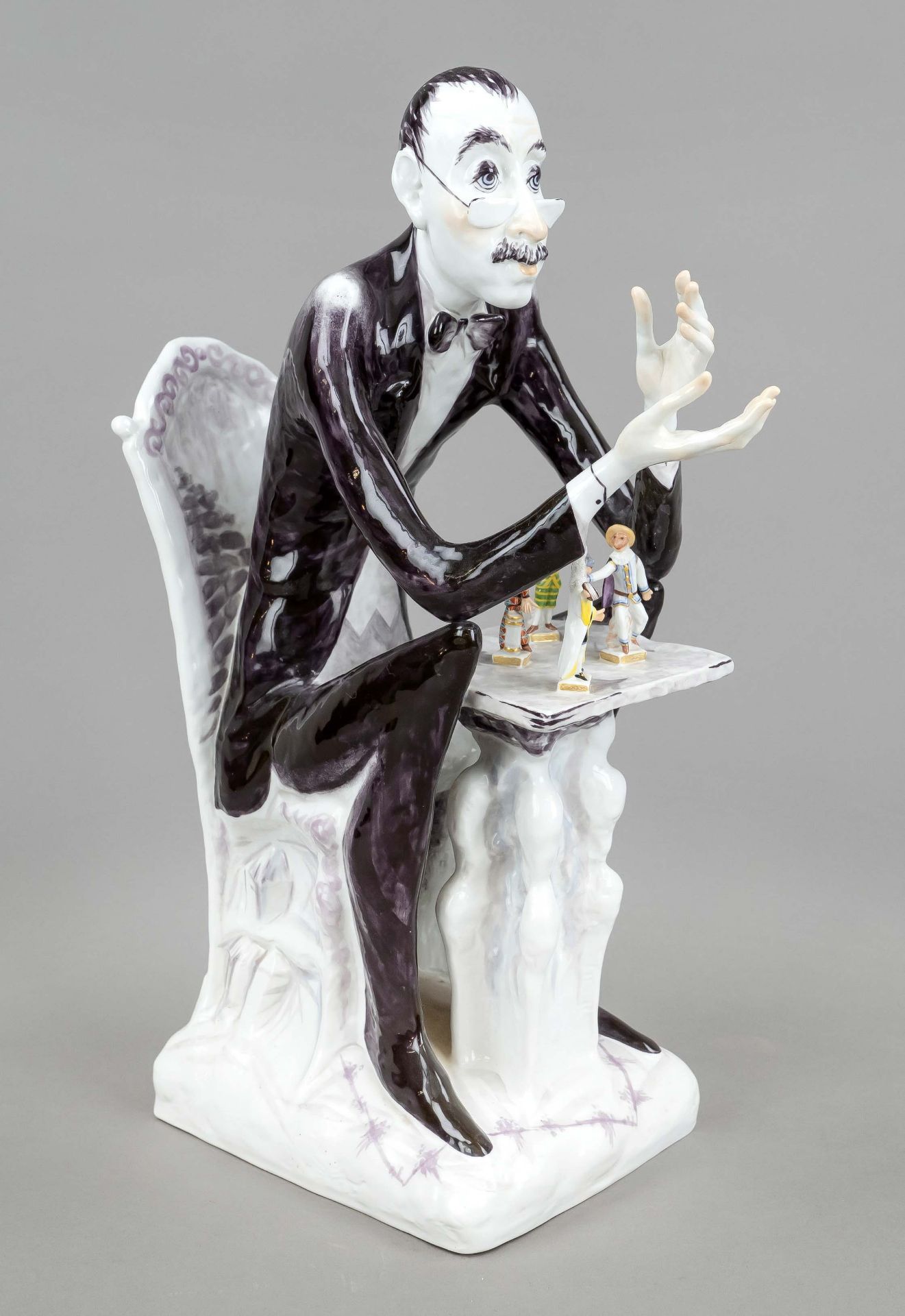The collector, Meissen, year mark 1993, 1st choice Monogrammed. Model no: 73530, designed by Peter
