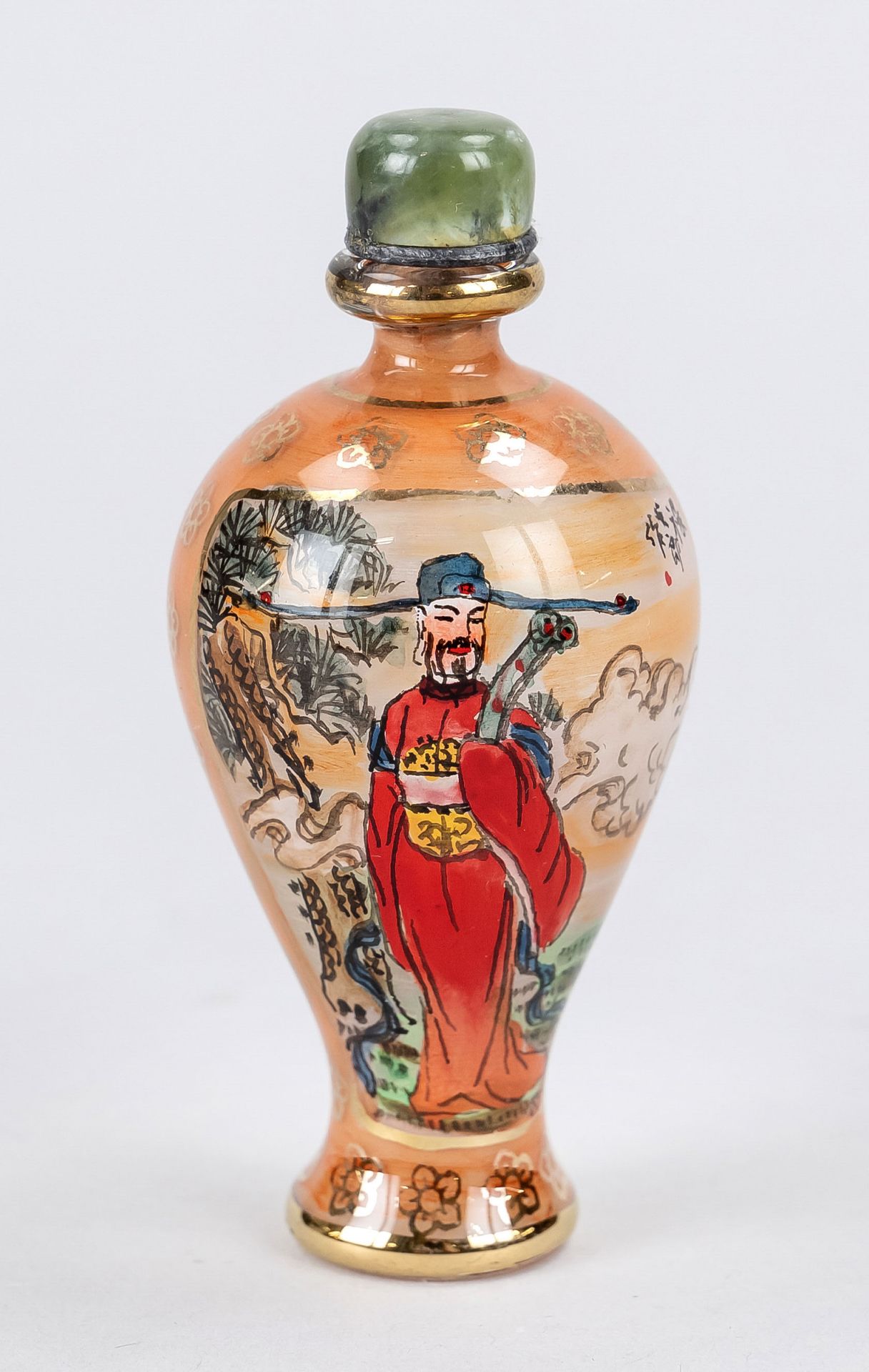 Miniature painter Lu Fanlang: Snuffbottle with interior painting, China, 20th c., mouth blown