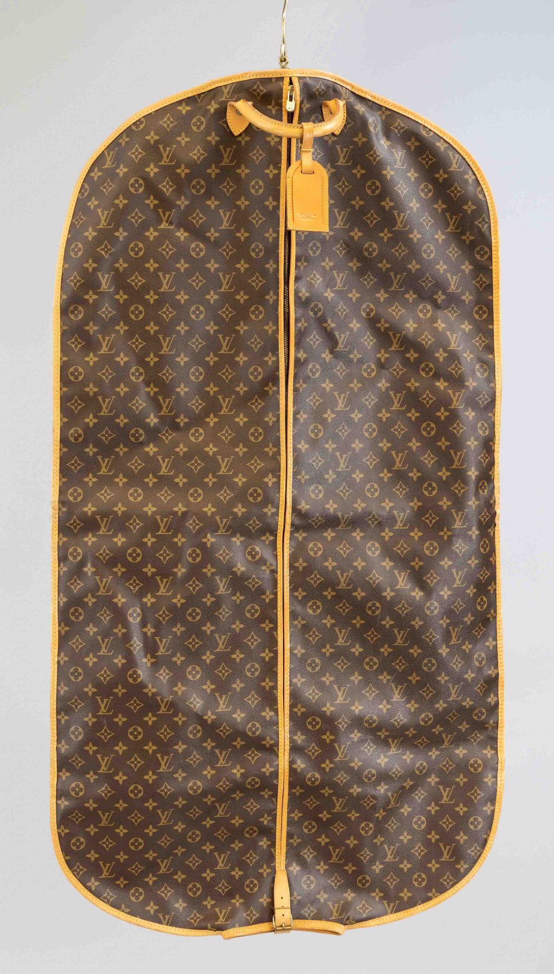 Louis Vuitton, Vintage Monogram Canvas garment bag, rubberized cotton fabric in classic logo print