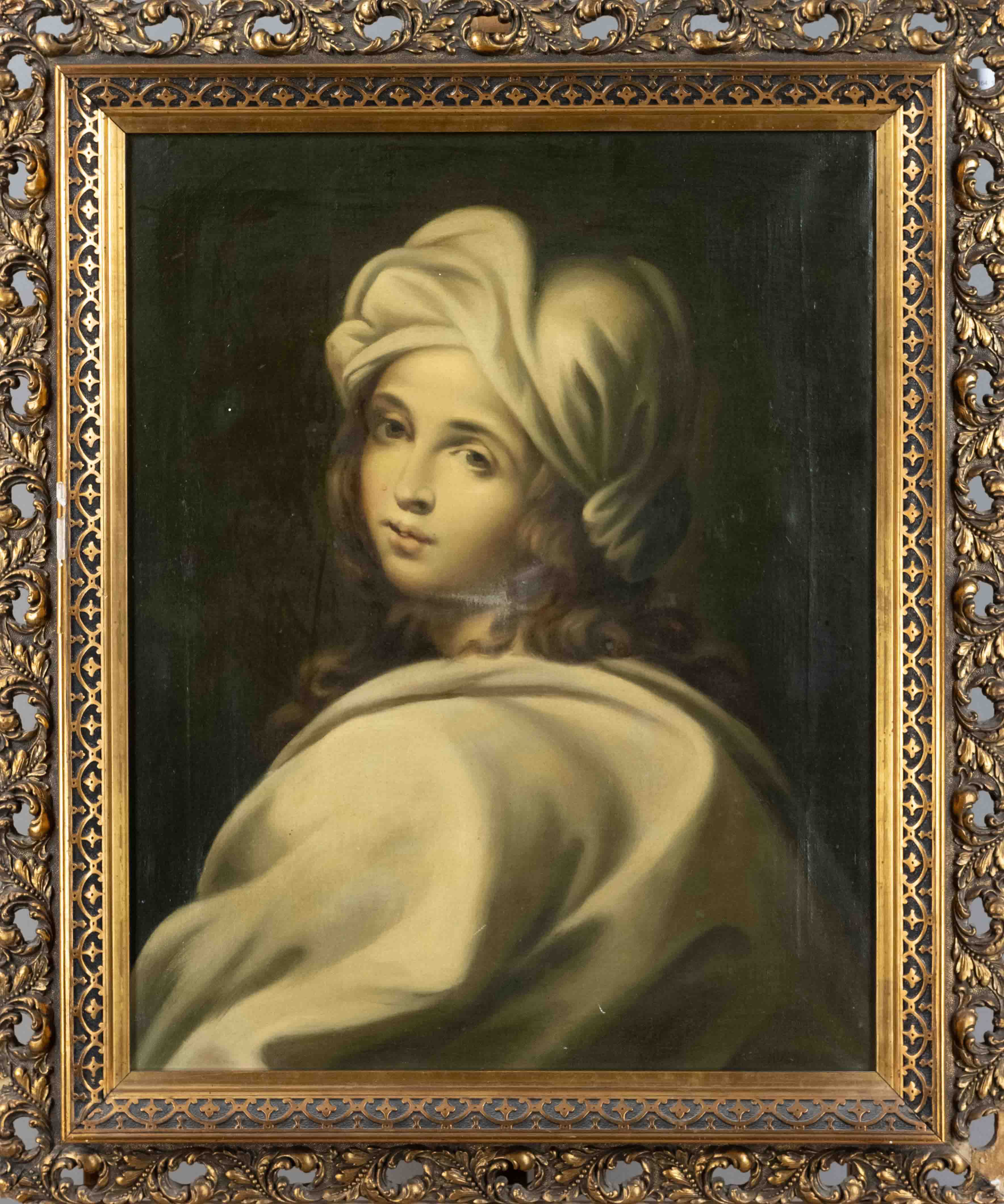 Anonymous copyist late 19th century, Portrait of Beatrice Cenci after Guido Reni (1575-1642), oil on