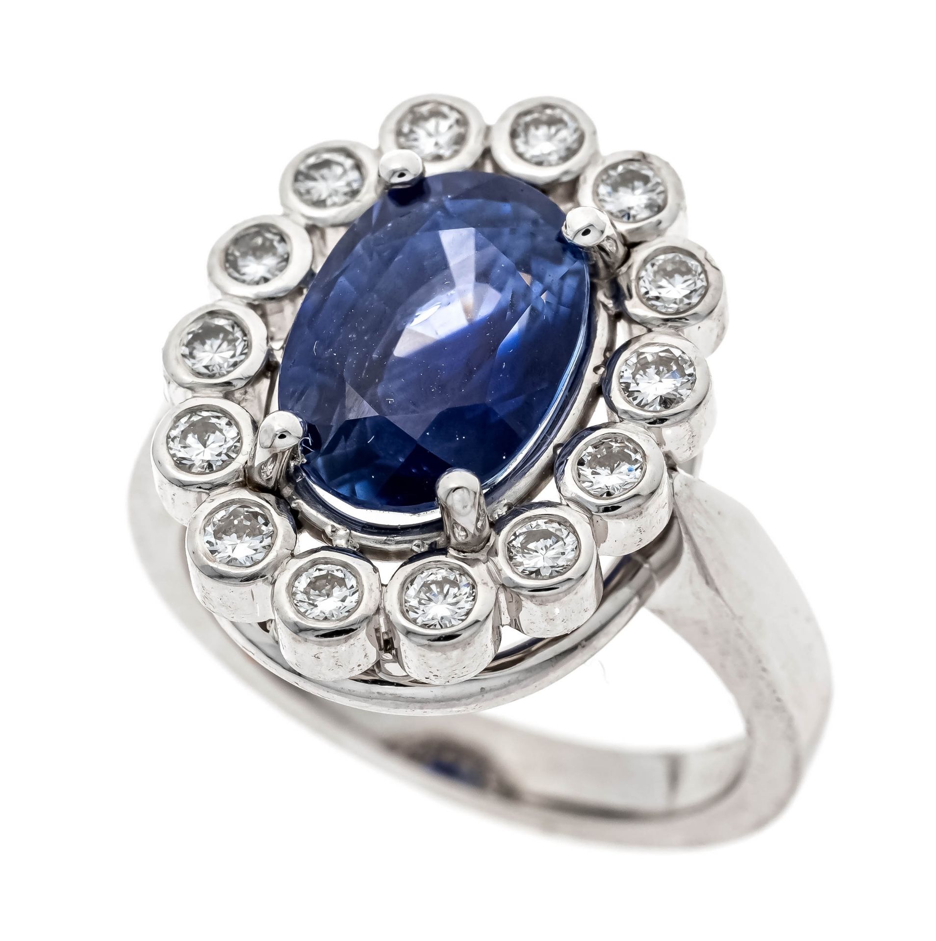 Saphir-Brillant-Ring WG 750/00