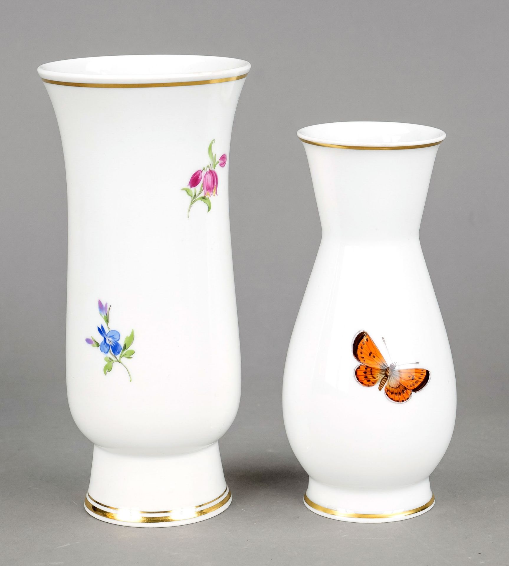 Zwei Vasen, Meissen, Marken na - Bild 2 aus 2