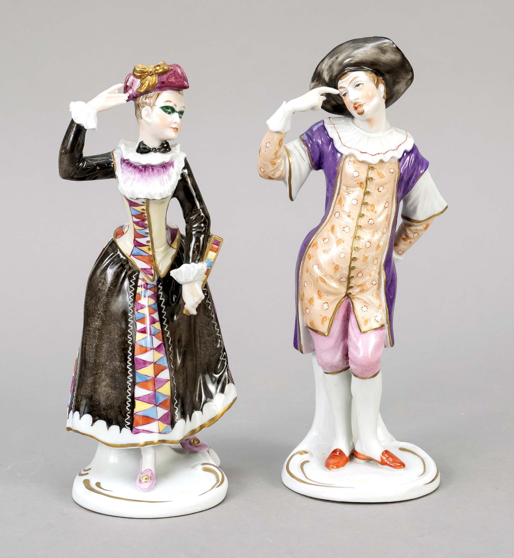 Zwei Figuren aus der Comedia d