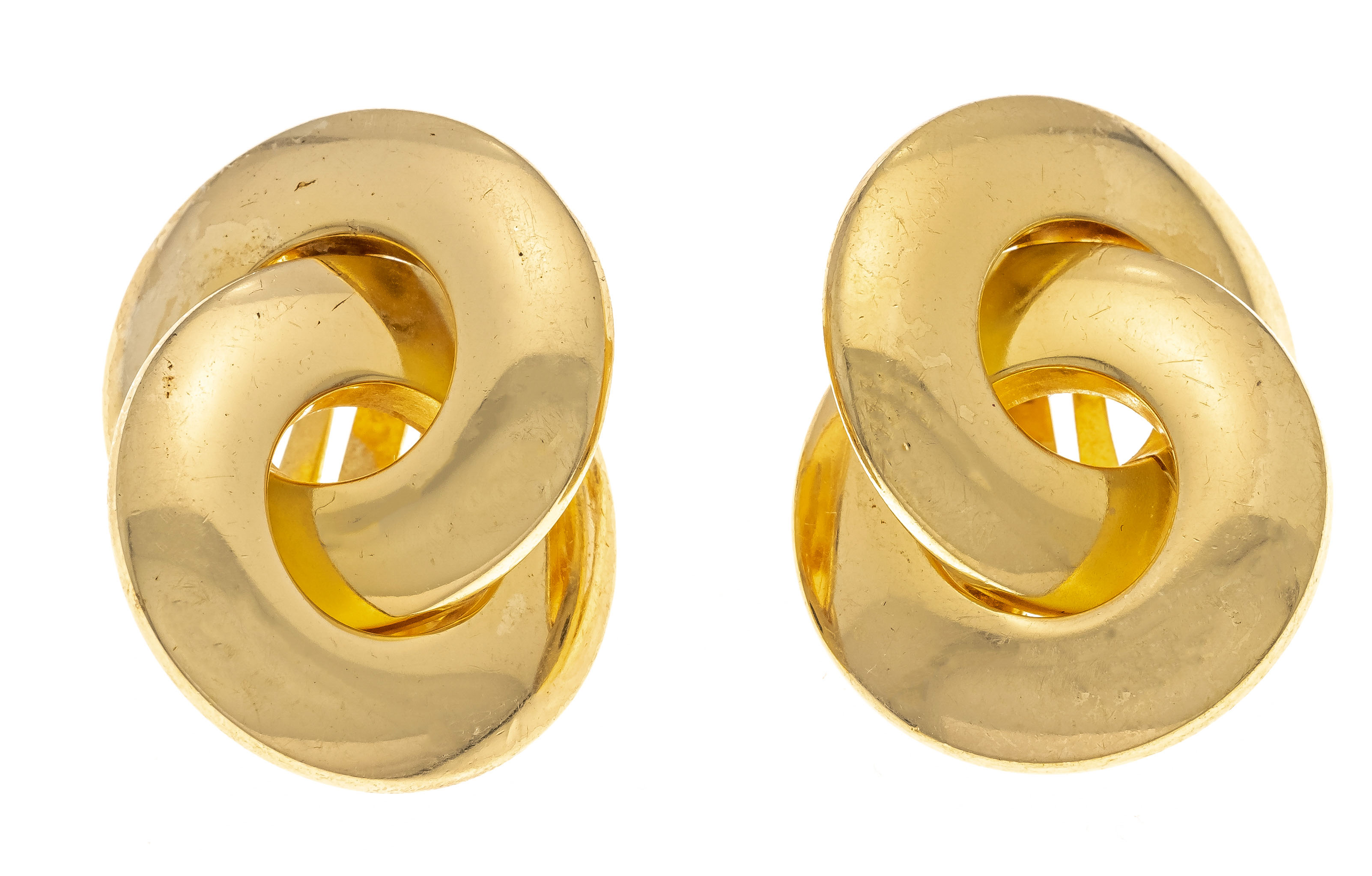 Dior ear clips gold plated Chr.Dior, Germany, l. 28 mm, 14,4 g