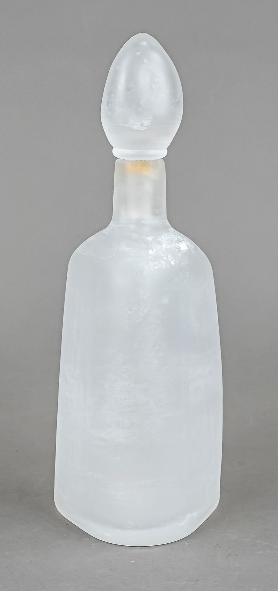 Flask/carafe, Italy, 2nd half of 20th c., Cenedese, Murano, 3-sided body, slightly tapering wall,