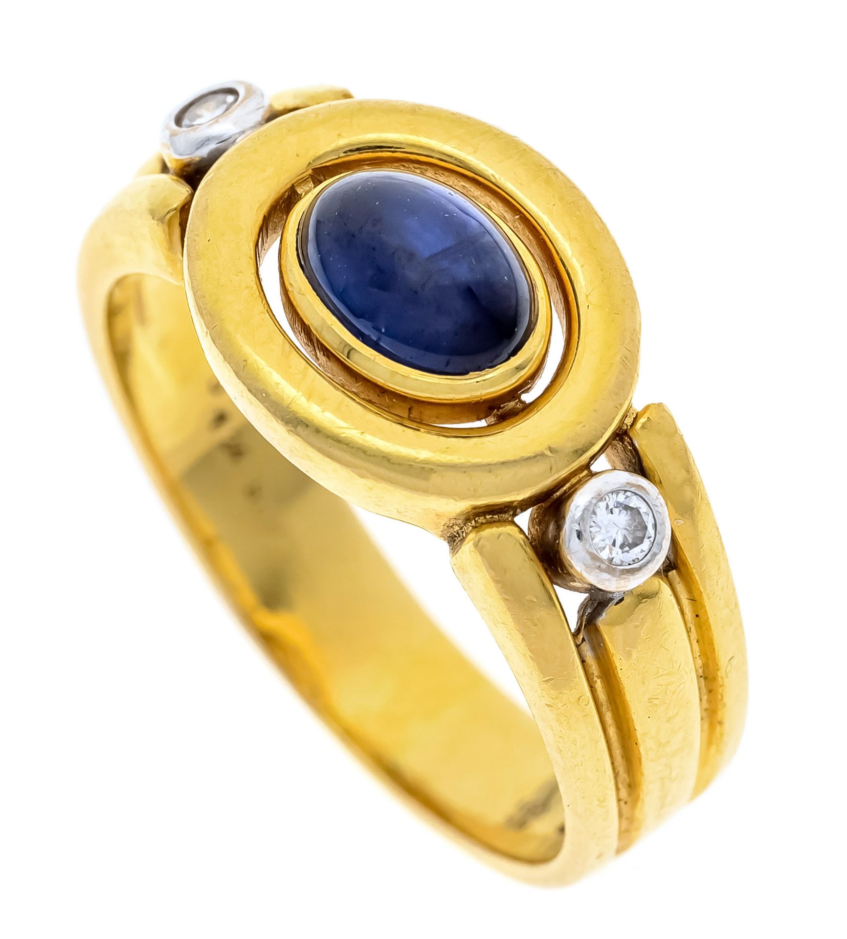 Saphir-Brillant-Ring GG 750/00