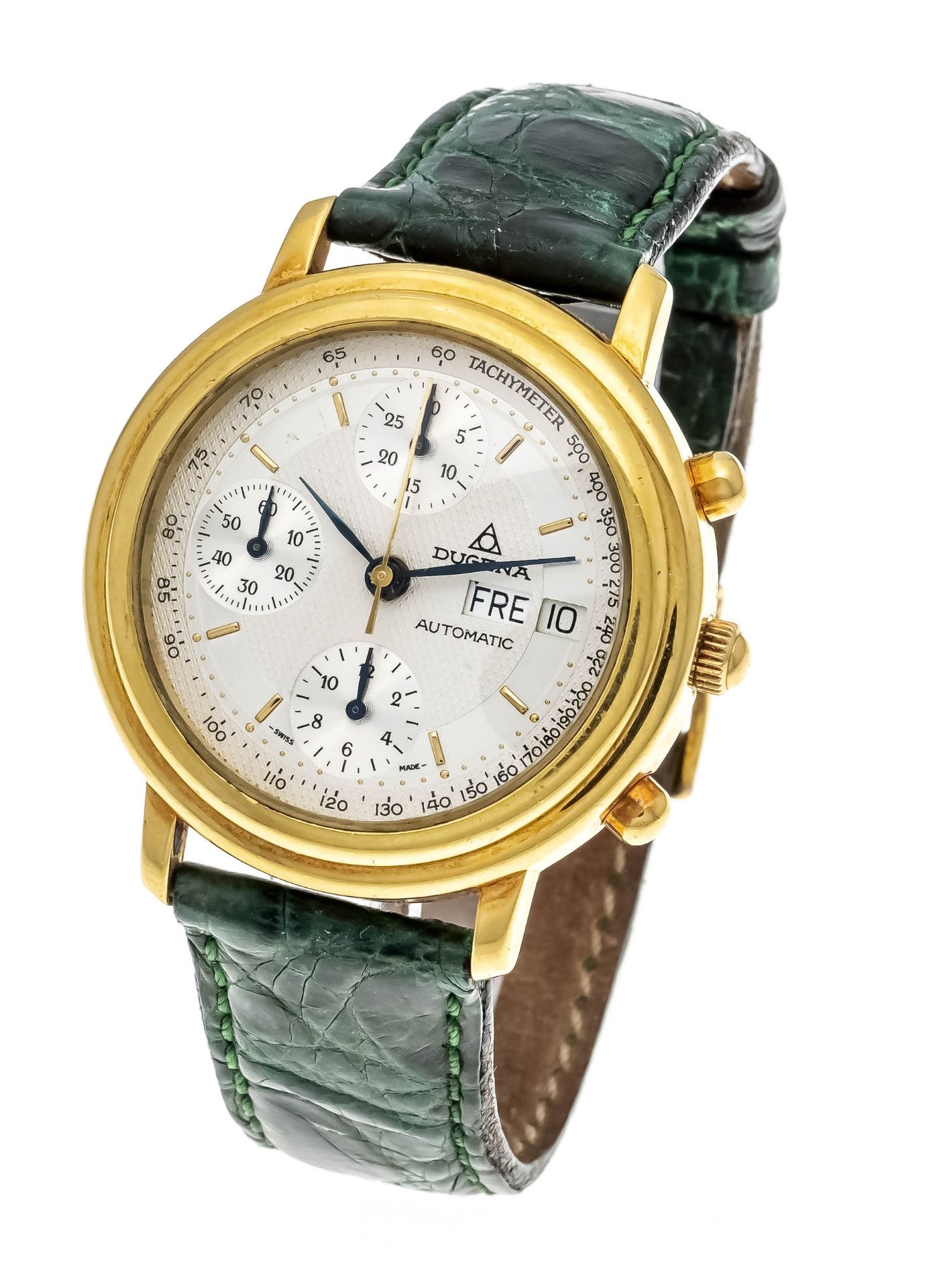 Dugena men's watch chronograph, 750/000 GG, limited edition for 75 years Dugena, model 761013 from