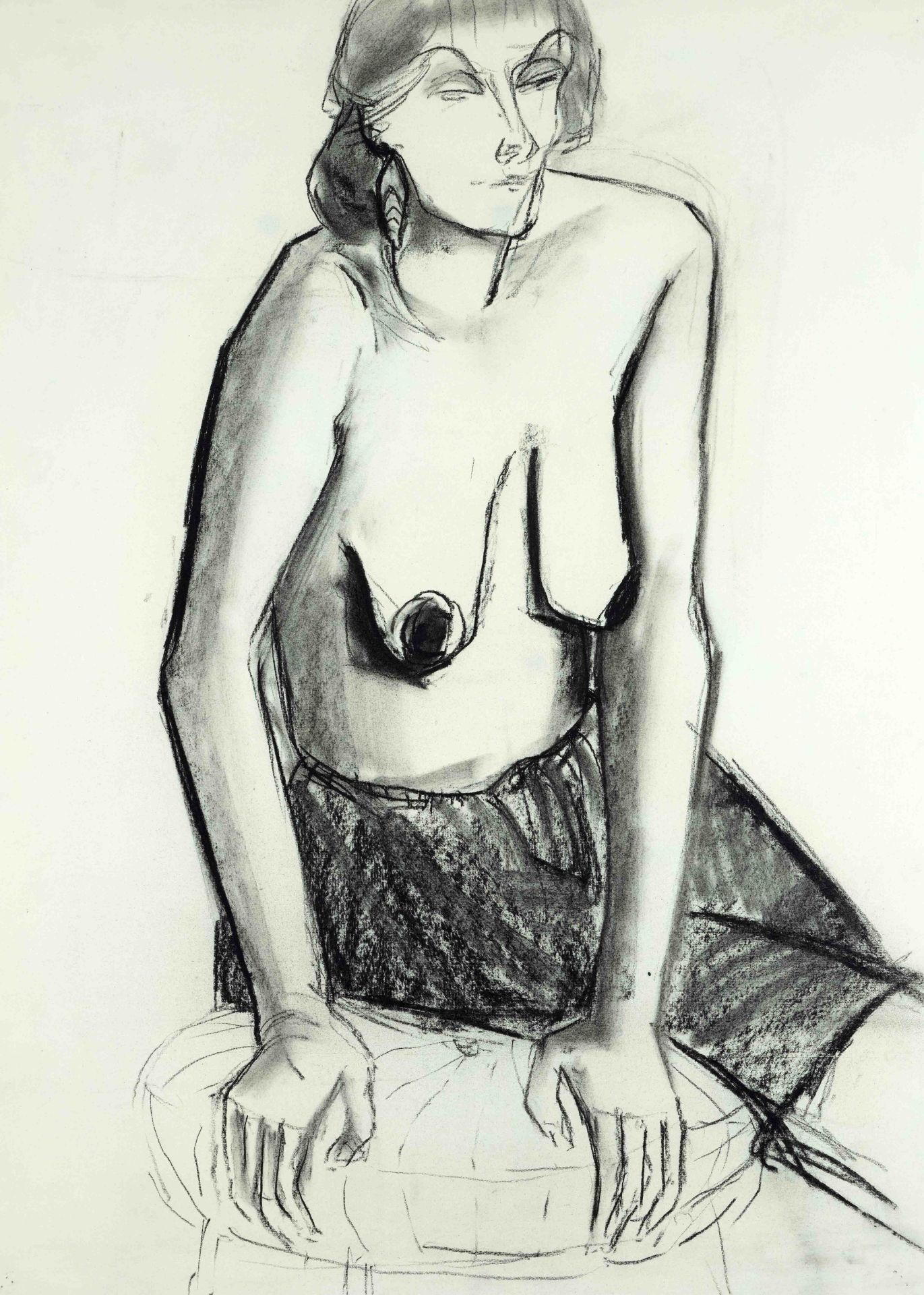 Marion Kallauka (*1949), 11 charcoal drawings by the Darmstadt-born artist, who studied in Berlin - Image 5 of 5