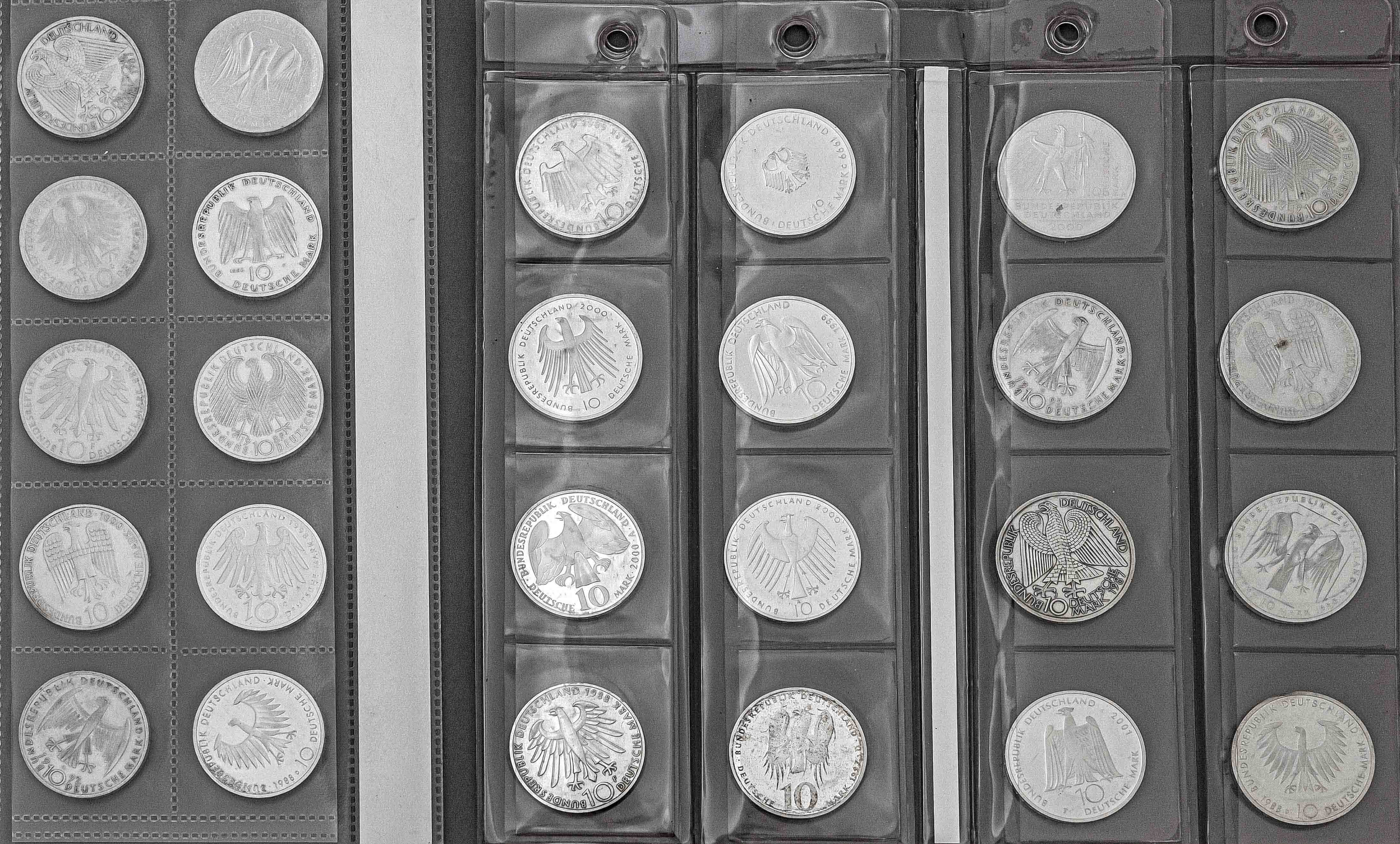 26 commemorative silver coins, each 10 DM Federal Republic of Germany, different mintages of the - Image 2 of 2