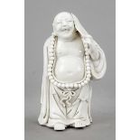 Arhat Angida Blanc de Chine, China, 19th/20th century, Dehua porcelain of the pot-bellied Luohan