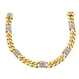 flat-cut diamond bracelet GG/WG 750/000 with 20 brilliant-cut diamonds, add. 1,60 ct fineWhite+ -