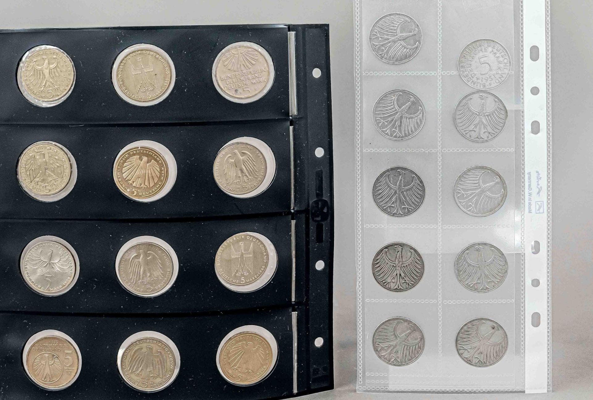 22 mal 5 DM Münzen Silber Bund - Bild 2 aus 2