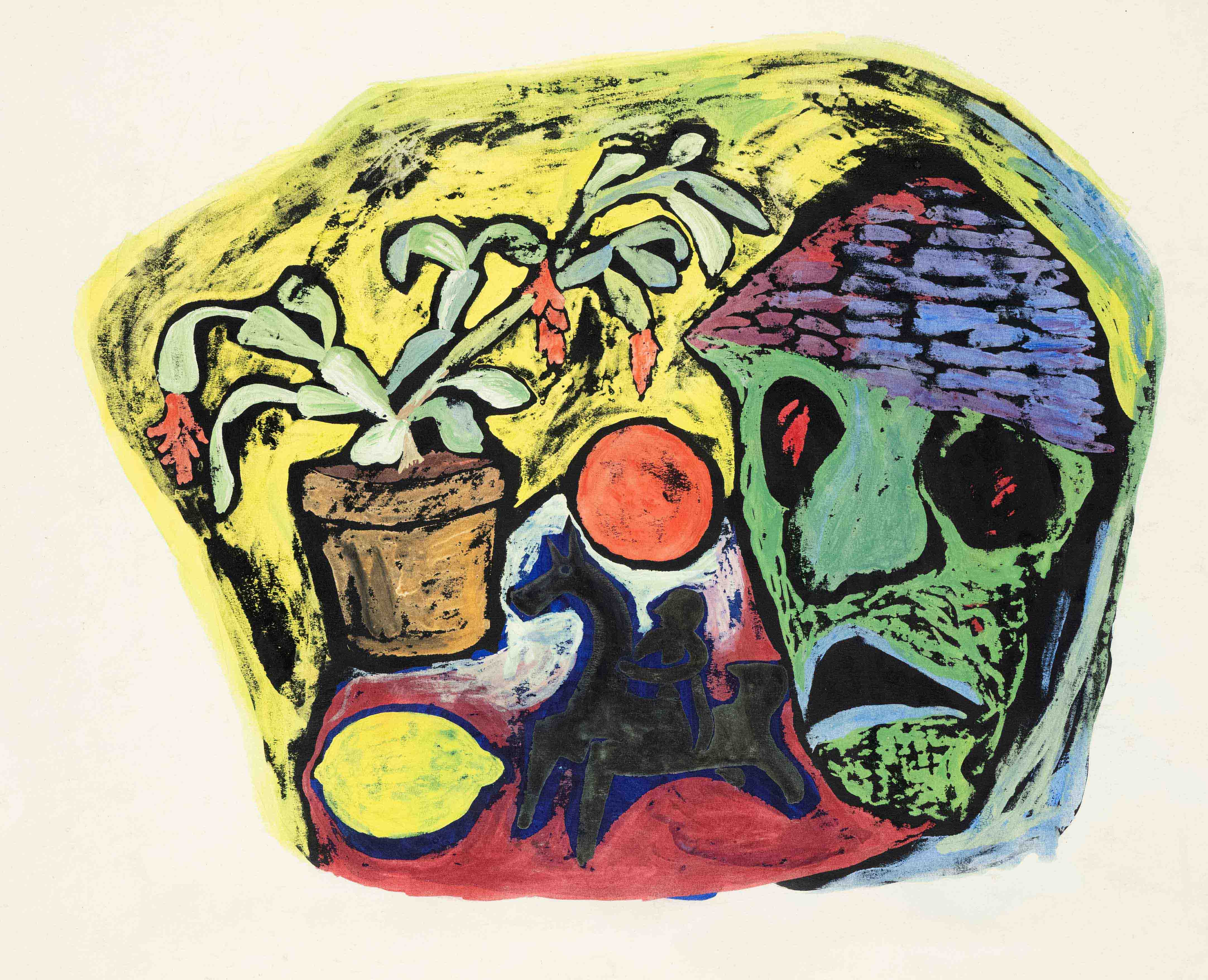 Fritz Kreidt (1936-2020), German painter and graphic artist, studied at the Düsseldorf Art Academy