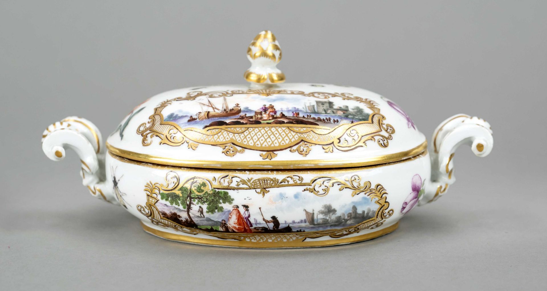 Kleine Deckelterrine, Meissen,