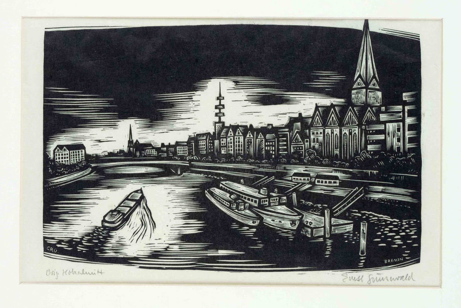 Ernst Grünewald (1907-1986), printmaker from Bremen, studied at the Leipzig Academy of Applied Arts, - Image 3 of 4