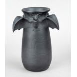 Bat vase, Denmark, c. 1900, Hjorths Terracottafabrik, Rönne, Bornholm, designed by L. Hjorth,