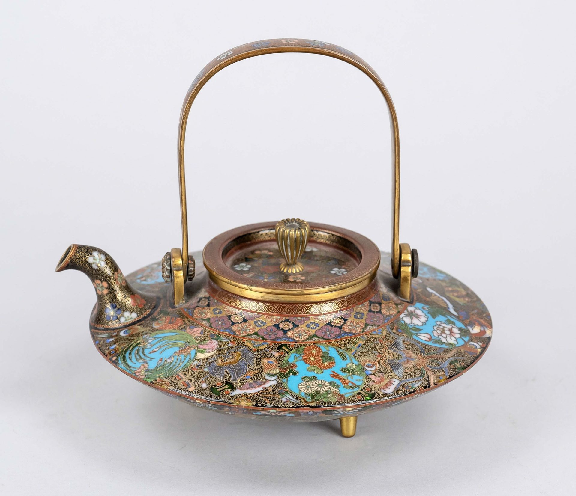 Cloisonné-Teekanne Tetsubin, J