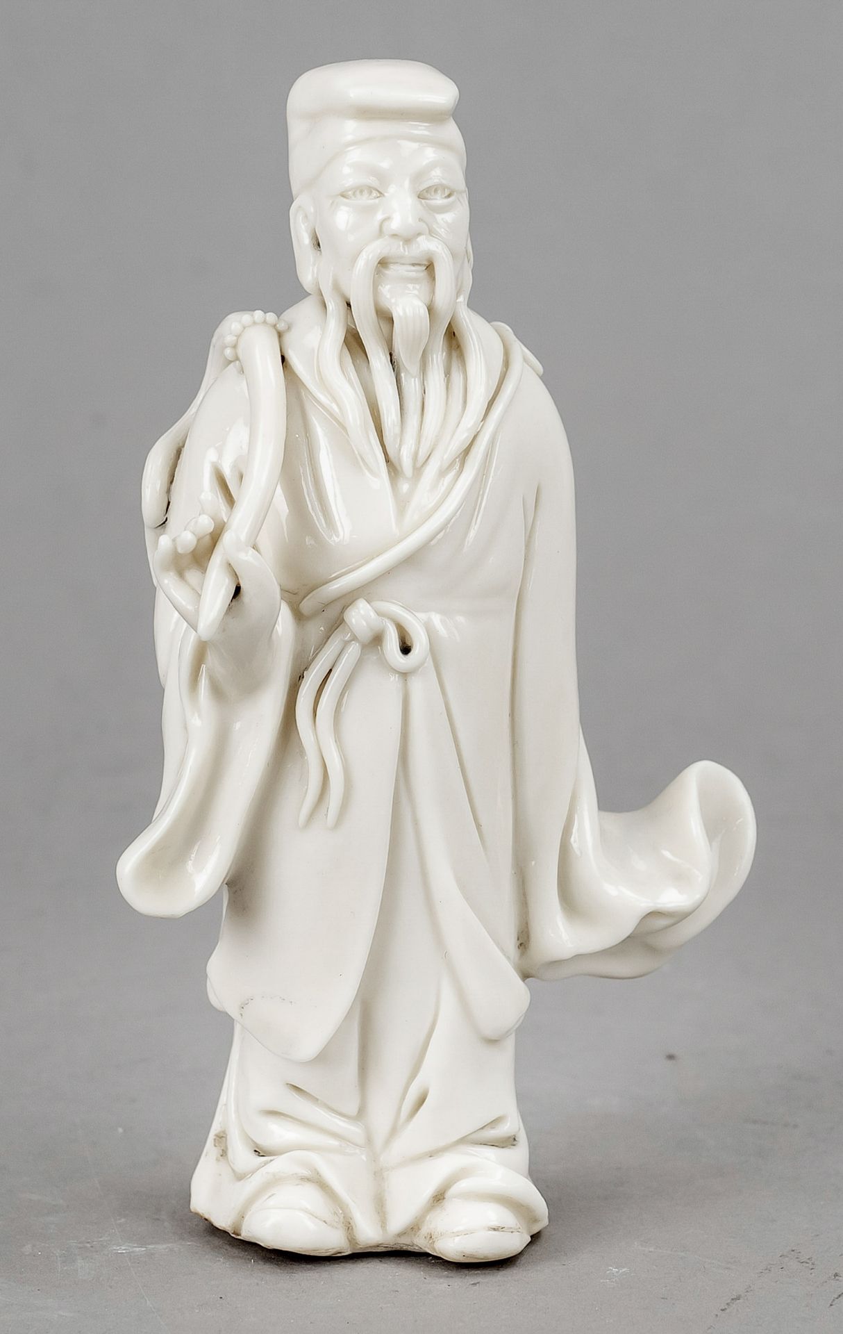 Immortal Lü Dongbin Blanc de Chine, China, 19th/20th century, Dehua porcelain of one of the 8