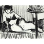 Marion Kallauka (*1949), 12 nude drawings by the artist born in Darmstadt, who studied in Berlin and