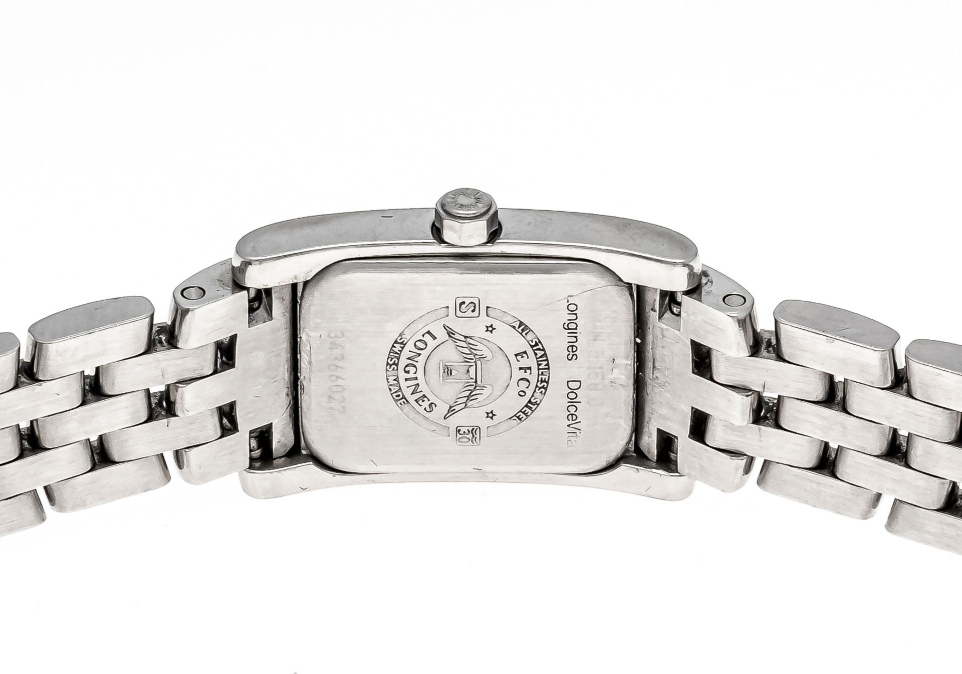 Longines ladies quartz watch, Dolce Vita ref. L5.158.0, steel with 28 diamonds in a diamond setting, - Image 2 of 2