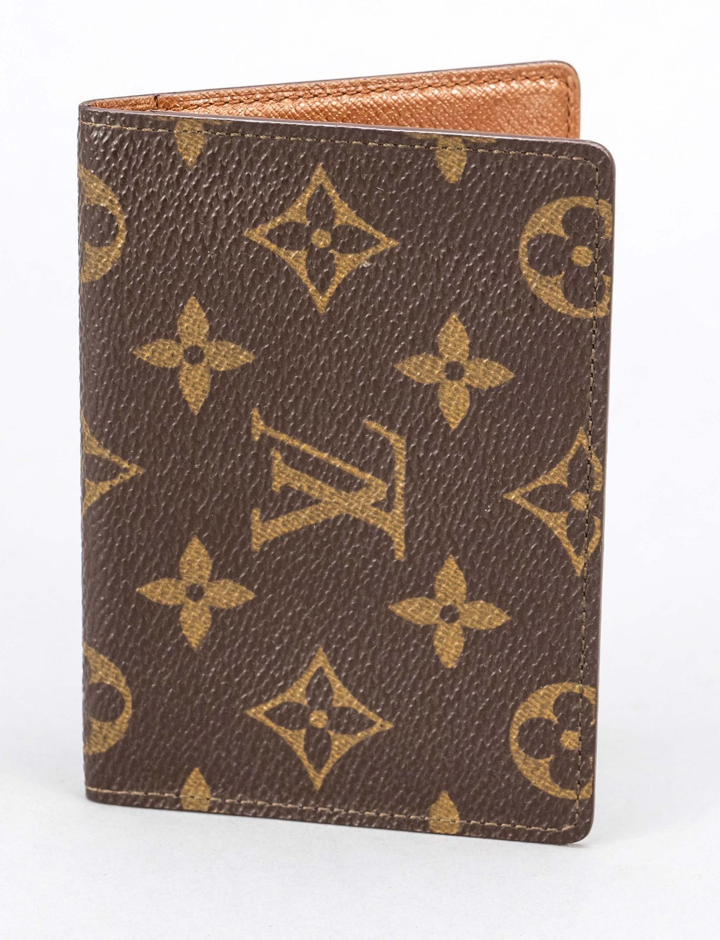 Louis Vuitton, Vintage Monogram Canvas card case/ID cover, rubberized cotton fabric in classic