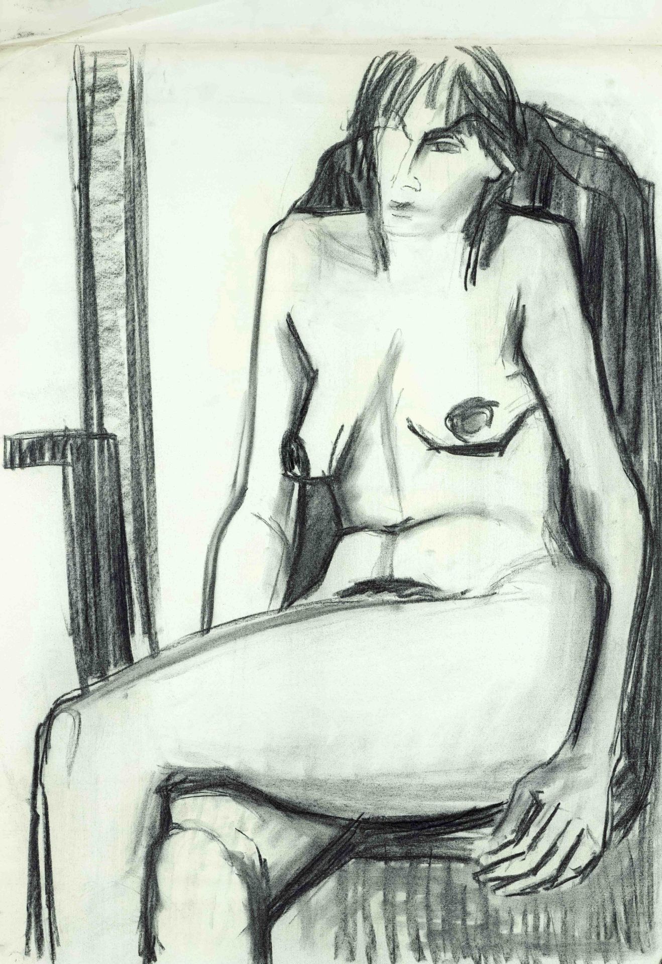 Marion Kallauka (*1949), 11 charcoal drawings by the Darmstadt-born artist, who studied in Berlin - Image 4 of 5