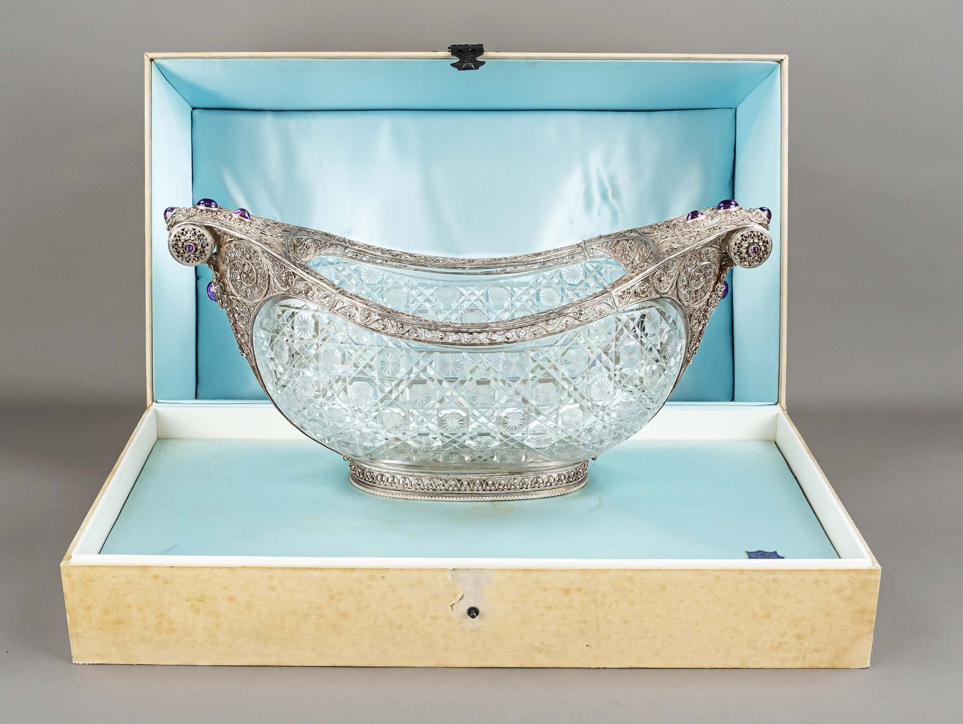 Very large silver mounted Kovsch, Russia/Soviet Union, probably mid-20th century, silver 875/000,