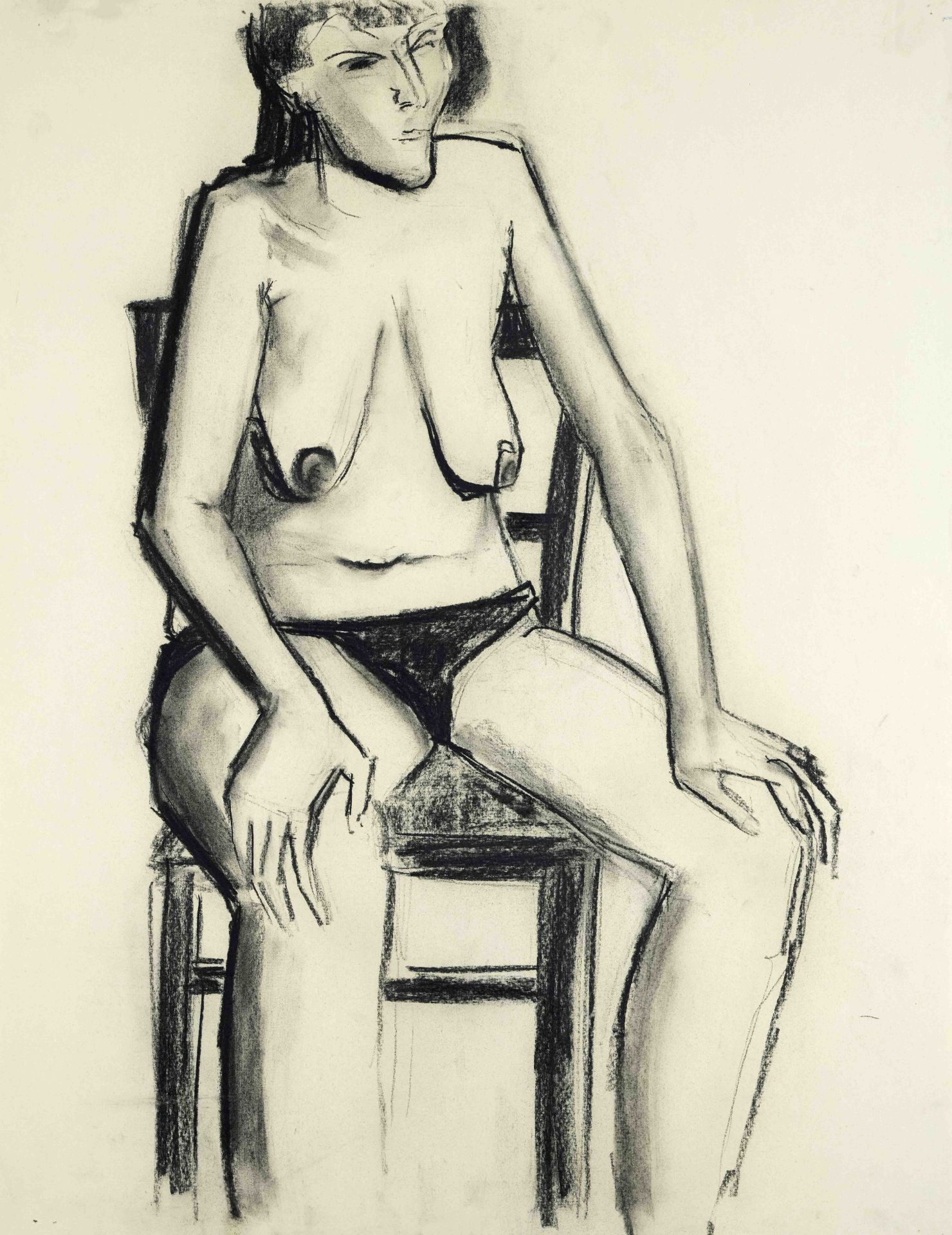 Marion Kallauka (*1949), 12 nude drawings by the artist born in Darmstadt, who studied in Berlin and - Image 4 of 5