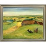 Kurt Bernecker (1896-1974), painter from Königsberg, master student of Carl Albrecht, landscape with