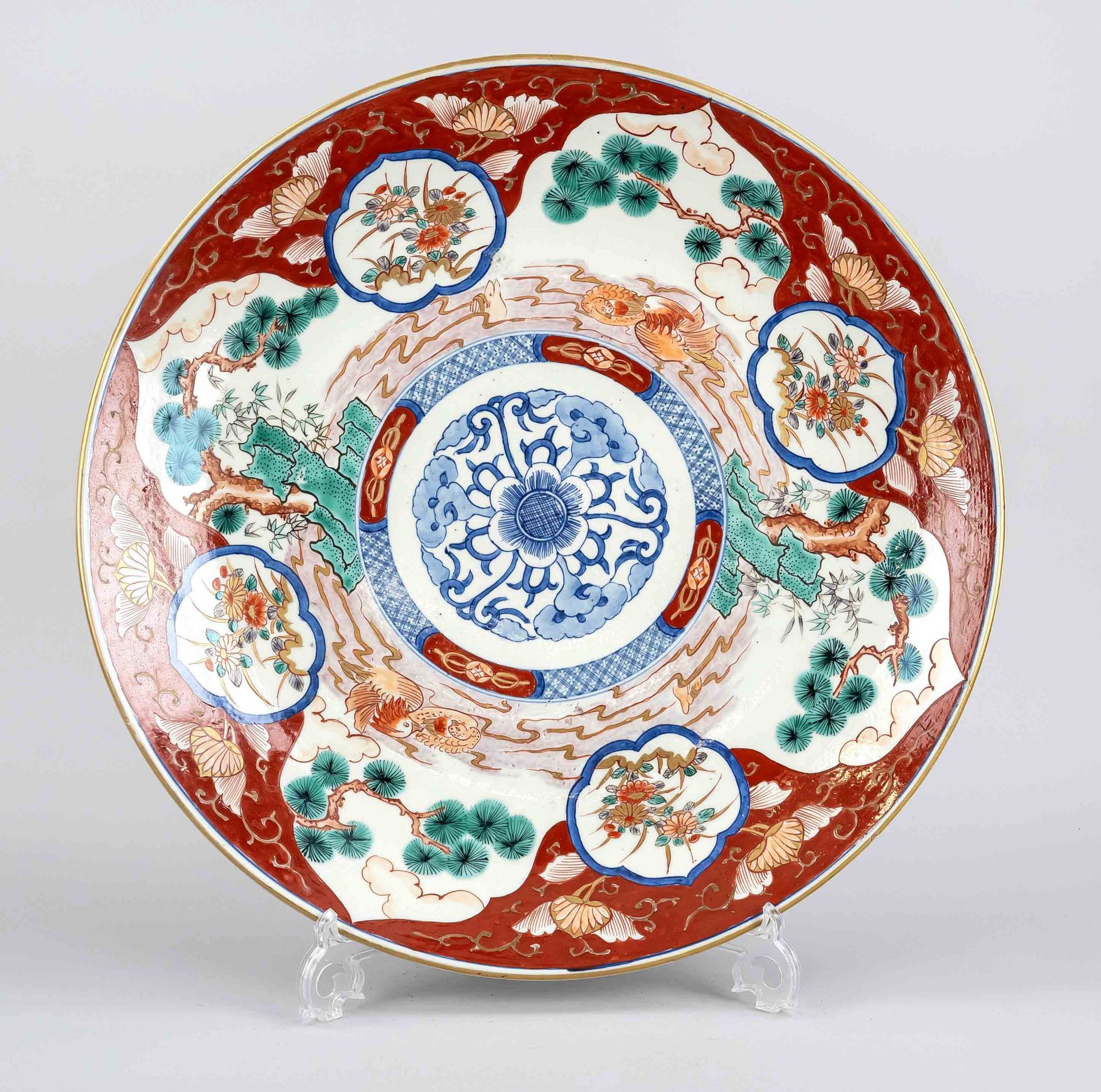 Großer Imari-Teller ''Mandarin