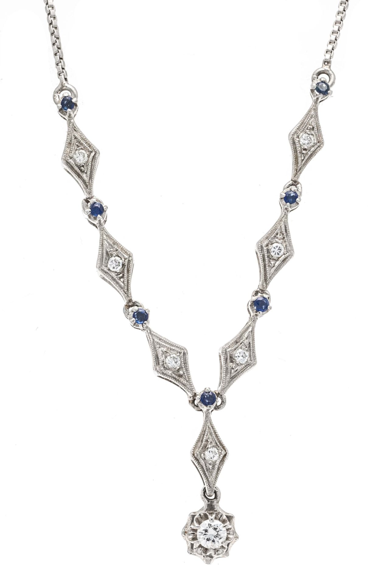 Saphir-Brillant-Collier WG 750