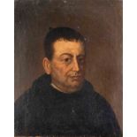 Anonymous, probably Spanish painter of the 17th/18th century, portrait of an Augustinian monk, oil