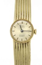 Para class ladies' watch, GG 585/000, manual winding cal. ETA 2510 starts, gold dial with applied