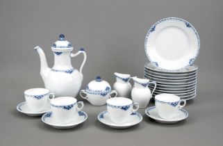 Coffee service for 12 persons, 40 pieces, Royal Copenhagen, Denmark, end of 20th century, design