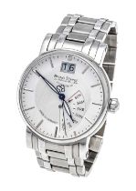 Bruno Söhnle Glashütte/SA Pesaro 1, men's quartz watch steel case and bracelet, ref. 17-13073-242,