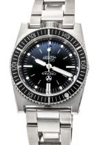 Crepas L'ocean, steel 316L, men's watch, automatic, limited edition 120/313, movement Cal. Eta