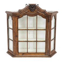 Buddelei/hanging cabinet around 1900, oak, 66 x 69 x 24 cm.