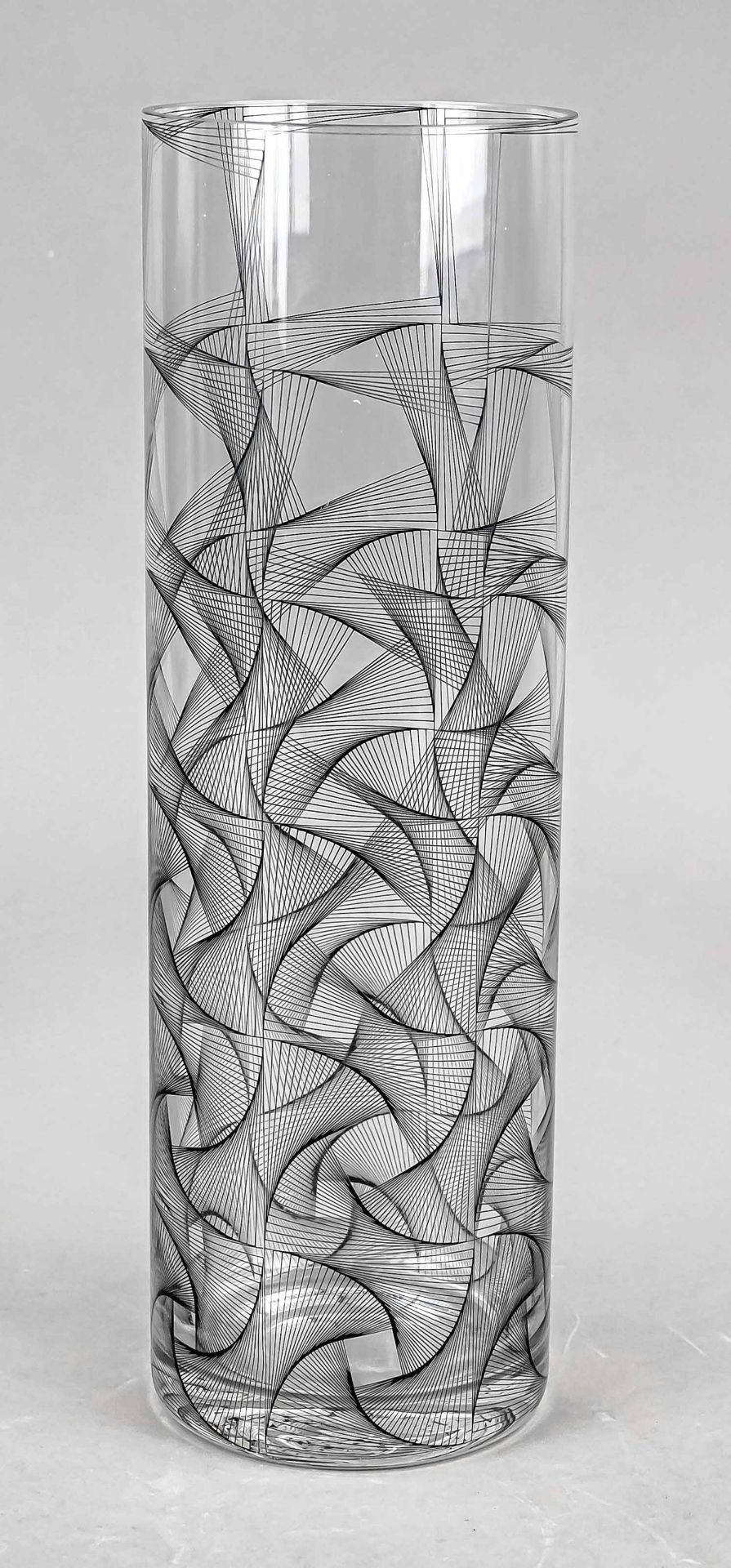 Vase, Rosenthal, 2nd half of 20th c., design Marcello Morandini (*1940, Mantova), round stand,