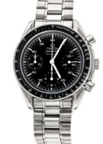 Omega men's watch chronograph automatic, ref. 175.0032, steel case, bezel with black tachymeter