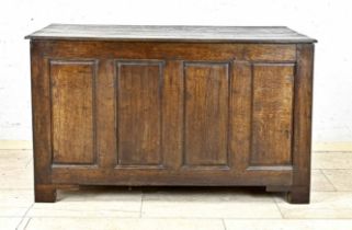 Chest, England around 1820, solid oak, 76 x 127 x 61 cm. - The furniture can not be viewed in our