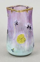 Art Nouveau vase, probably France, c. 1900, round stand, coprus with slightly tapering wall,