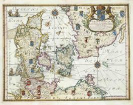 Mixed lot of 7 historical plans and maps of the 16th-18th century, Brunswick from Ortelius, Lüneburg