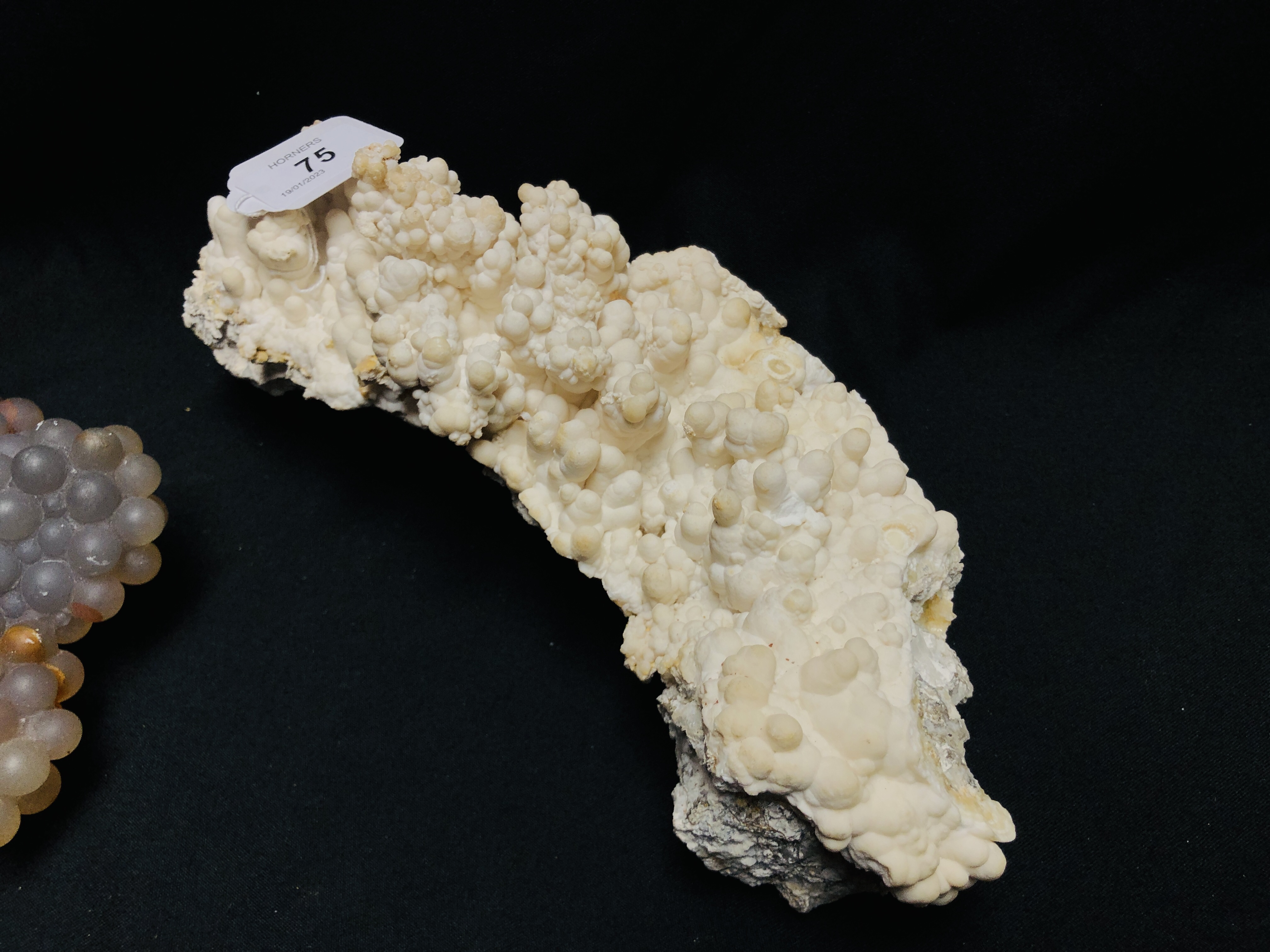 TWO CRYSTAL AND MINERAL ROCK EXAMPLES OF BUBBLE FORM. - Image 3 of 3