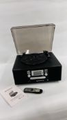 A NEOSTAR LECD1 RECORD/CD/RADIO RECORDER WITH INSTRUCTIONS - SOLD AS SEEN