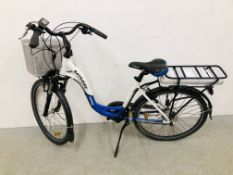 DIAMOND BATRIBIKE 26 INCH WHEEL STEP THROUGH BATTERY POWERED BICYCLE - SOLD AS SEEN.
