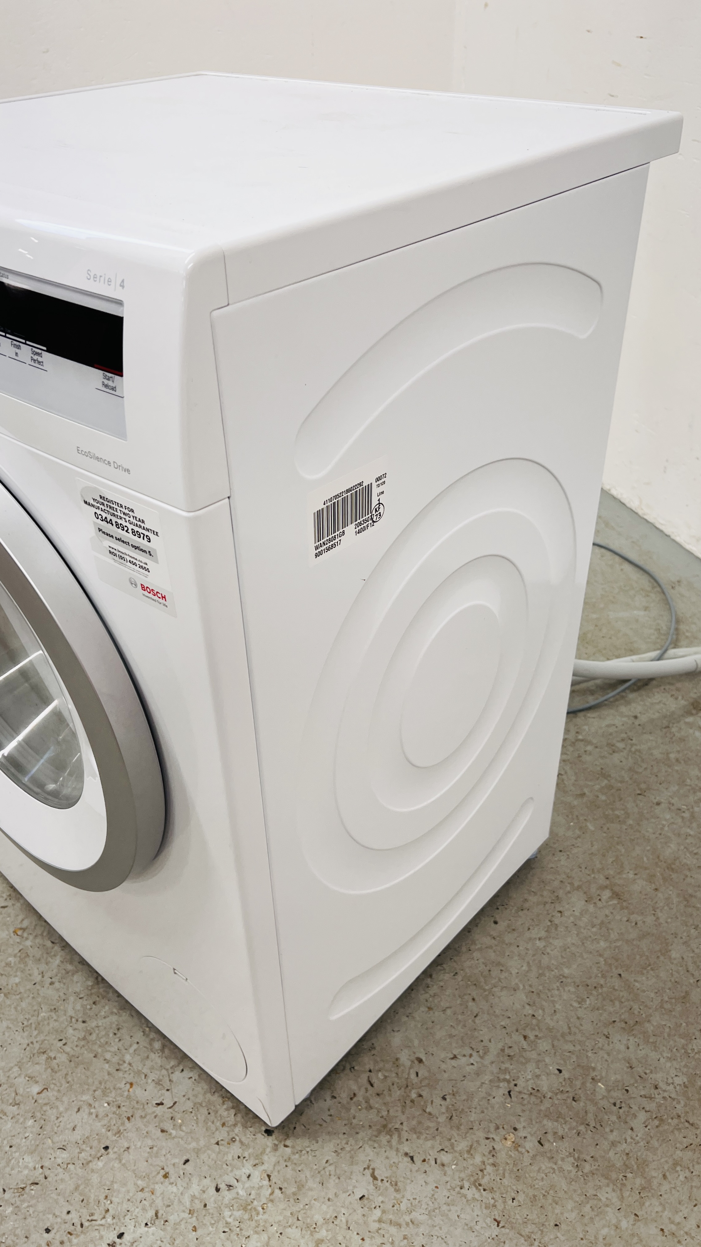 A BOSCH SERIE 4 7KG ECO SILENCE DRIVE WASHING MACHINE - SOLD AS SEEN. - Image 7 of 13