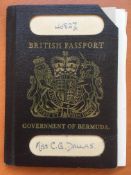 BRITISH PASSPORT ISSUED AT BERMUDA, No.