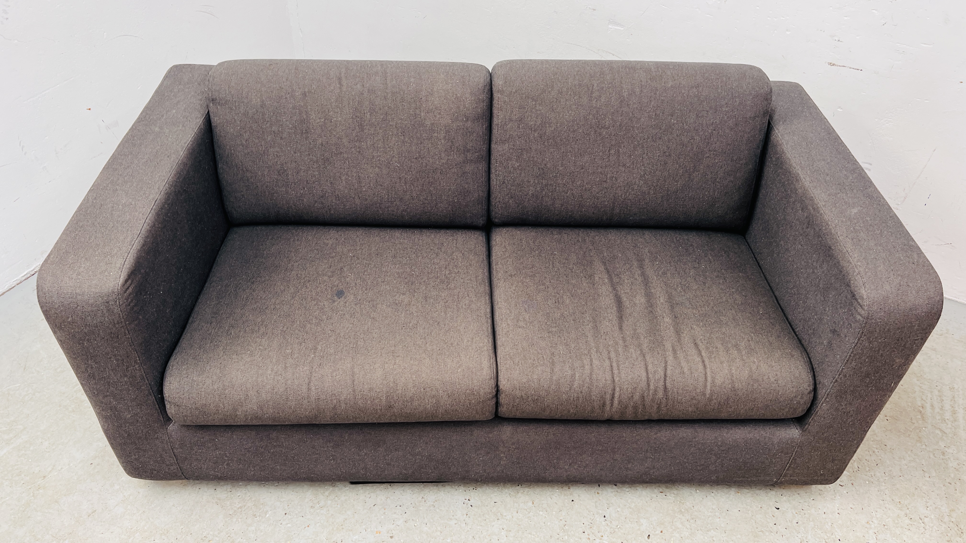 MODERN GREY HABITAT SOFA BED - Image 2 of 12